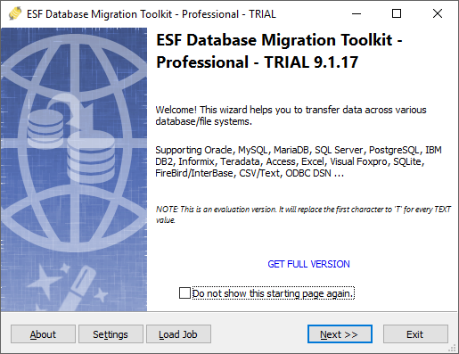 Click to view Database Migration Toolkit 11.2.19 screenshot